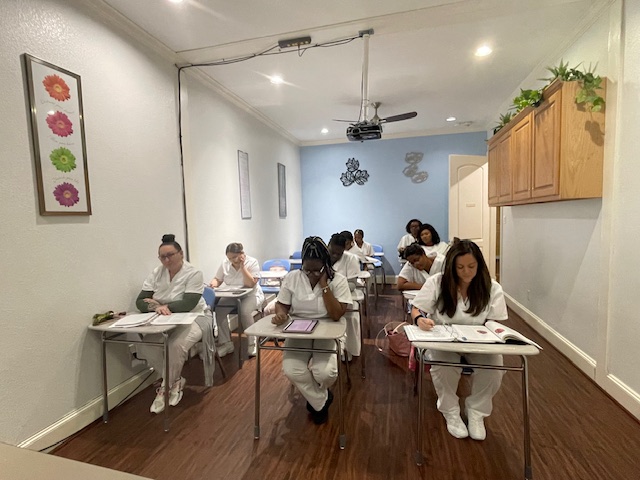 CNA students in classroom